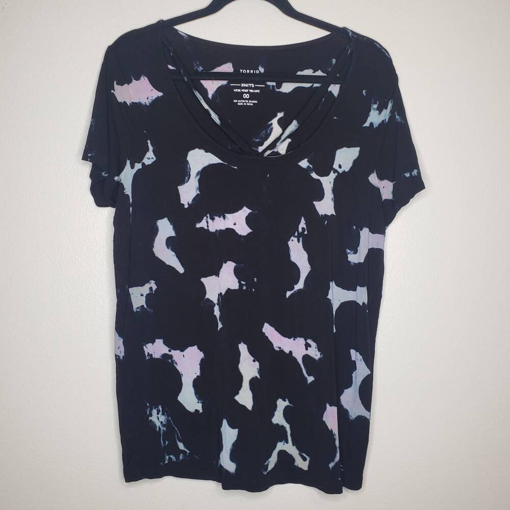 Torrid| Black Tie Die Super Soft Strappy Top
